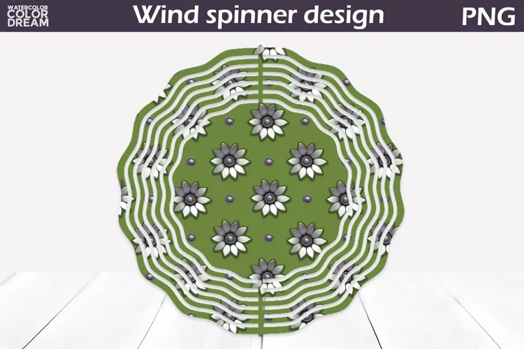 Flowers Wind Spinner | 3d Flowers Wind Spinner