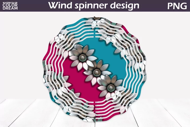 Flowers Wind Spinner | 3d Flowers Wind Spinner