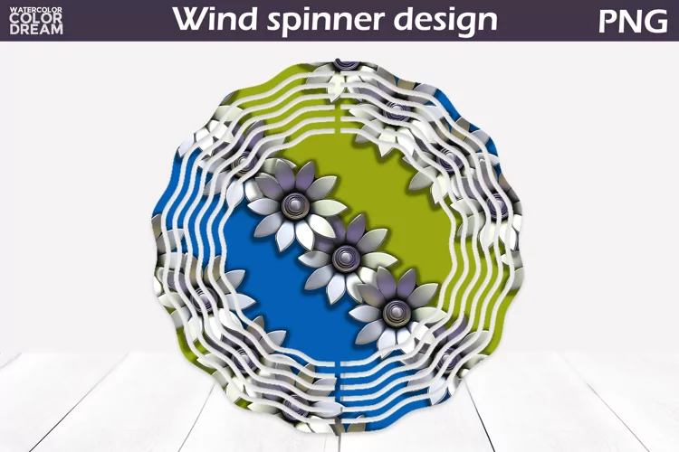 Flowers Wind Spinner | 3d Flowers Wind Spinner