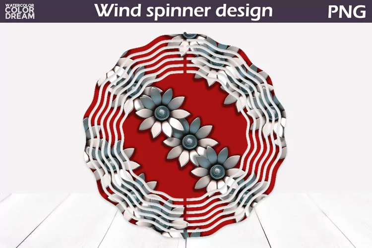 Flowers Wind Spinner | 3d Flowers Wind Spinner