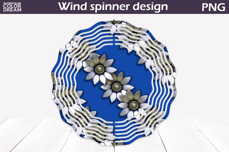Flowers Wind Spinner | 3d Flowers Wind Spinner example image 1