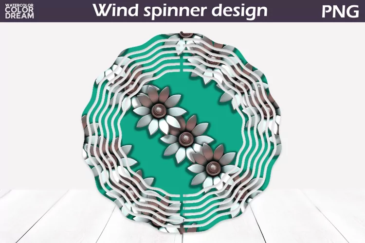Flowers Wind Spinner | 3d Flowers Wind Spinner