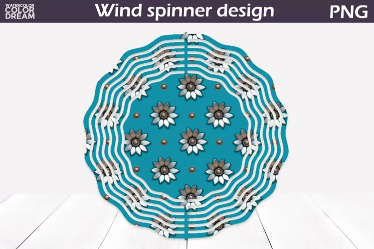 Flowers Wind Spinner | 3d Flowers Wind Spinner