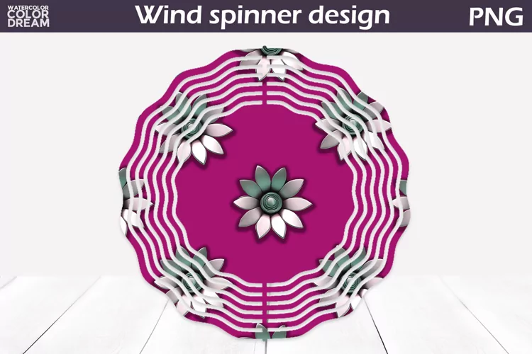 Flowers Wind Spinner | 3d Flowers Wind Spinner