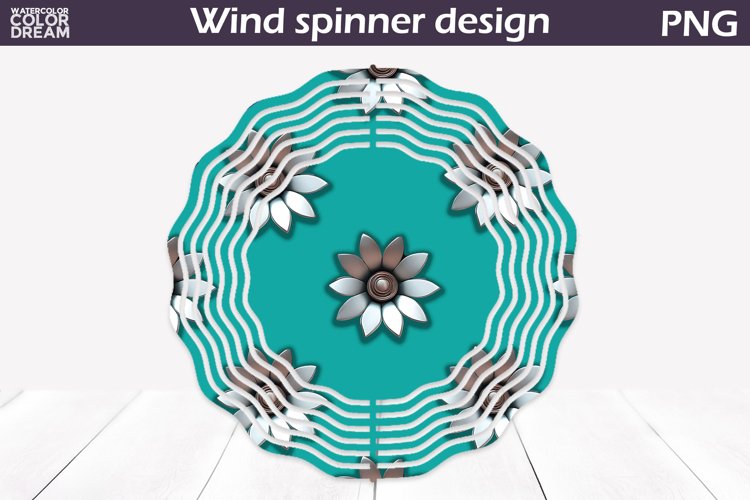 Flowers Wind Spinner | 3d Flowers Wind Spinner example image 1