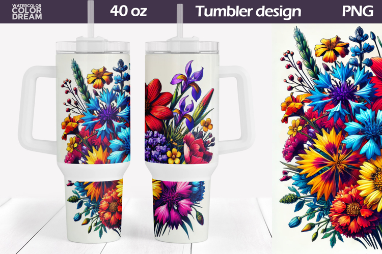 Blue Flowers Clipart Image 6