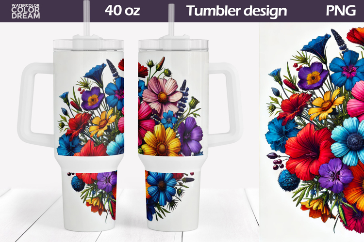 Blue Flowers Clipart Image 5