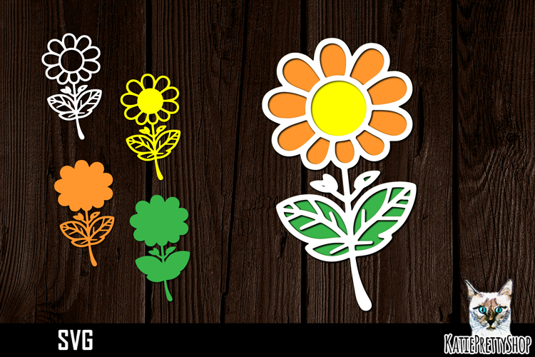 Layered Flower Svg Image 20