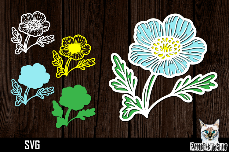 Layered Flower Svg Image 18