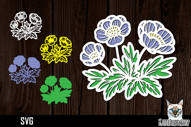 Layered Flower Svg Image 17