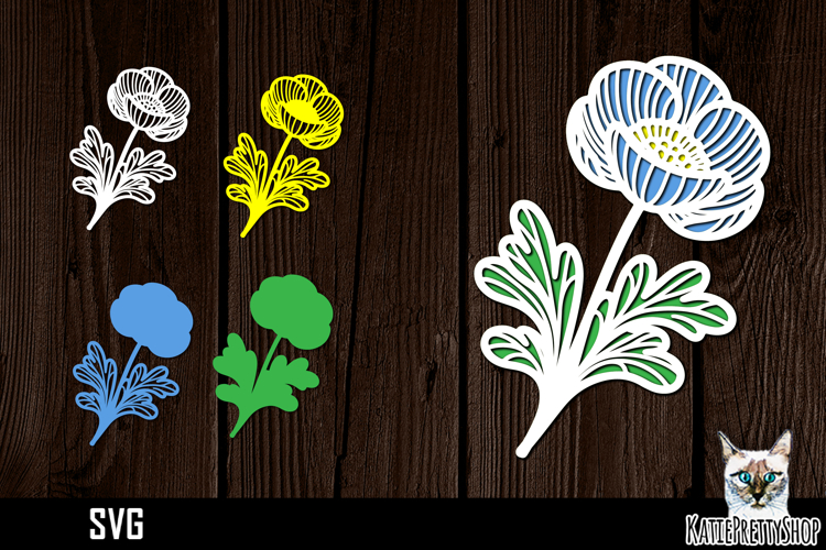 Layered Flower Svg Image 16