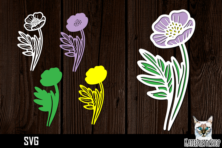 Layered Flower Svg Image 15