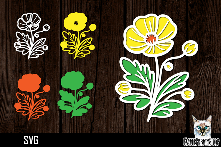 Layered Flower Svg Image 14