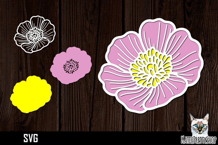 Layered Flower Svg Image 13