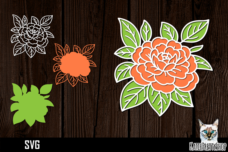 Layered Flower Svg Image 24