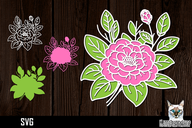Layered Flower Svg Image 8