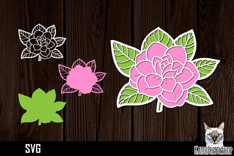 Layered Flower Svg Image 11