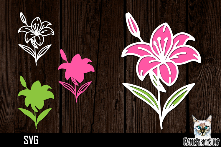 Layered Flower Svg Image 5