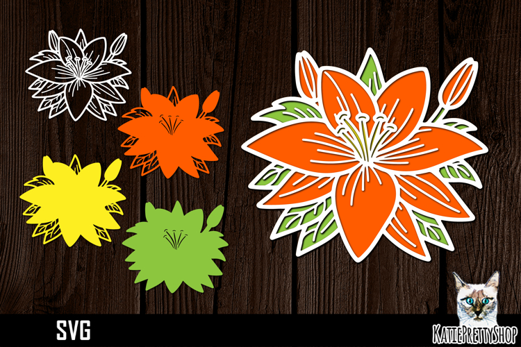 Layered Flower Svg Image 6