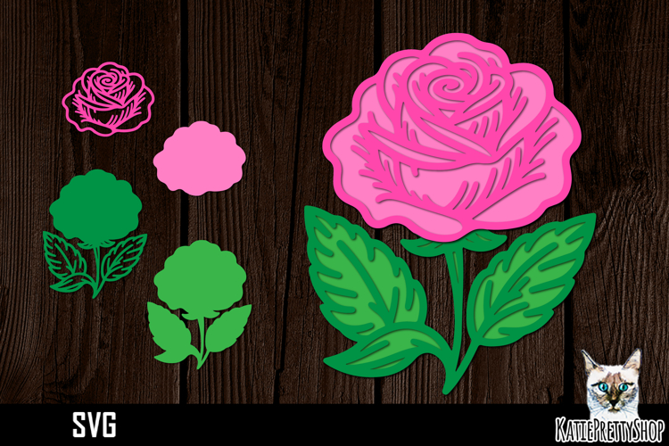 Layered Flower Svg Image 8