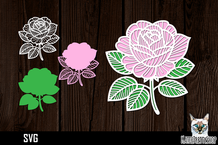 Layered Flower Svg Image 5