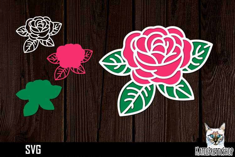 Layered Flower Svg