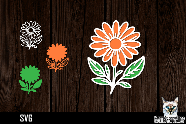 Layered Flower Svg Image 19