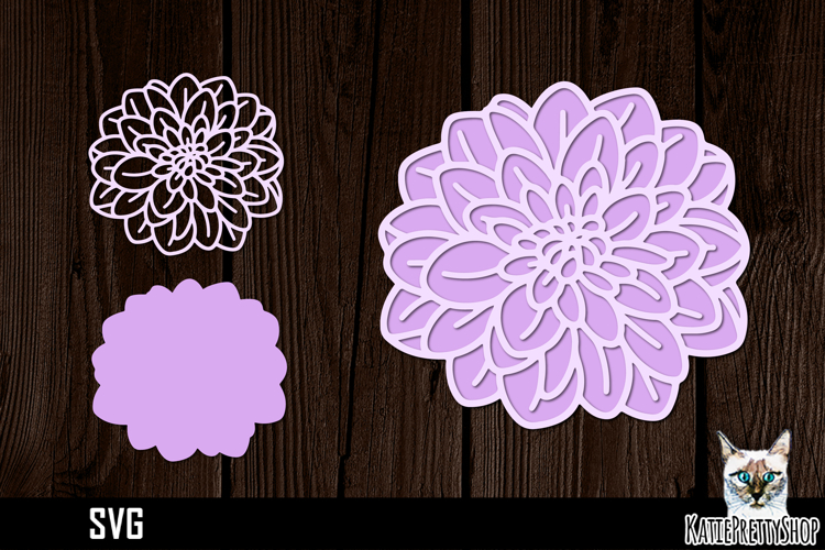 Layered Flower Svg Image 19