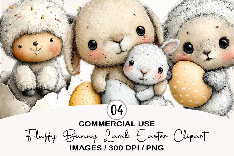 Cute Bunny Clipart Image 9