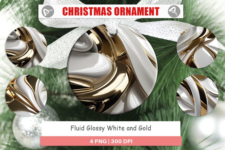 Christmas Ornaments Fluid Glossy