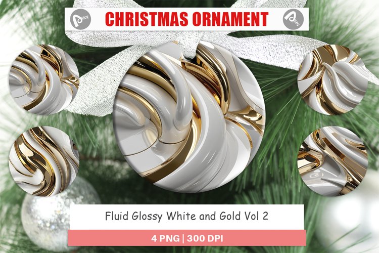 Christmas Ornaments Fluid Glossy