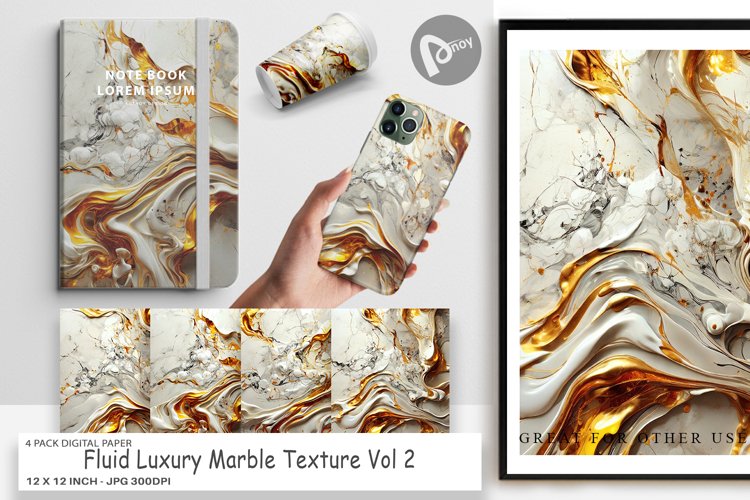 Digital Paper Luxury Fluid Marble