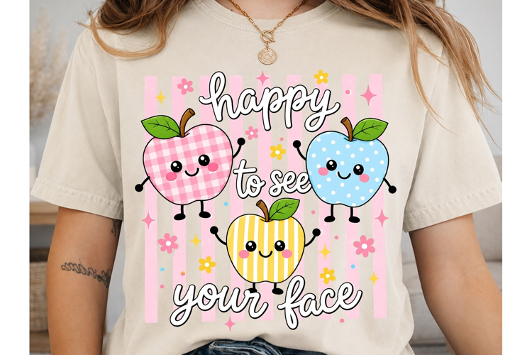 Happy to See Your Face PNG Shirt Design