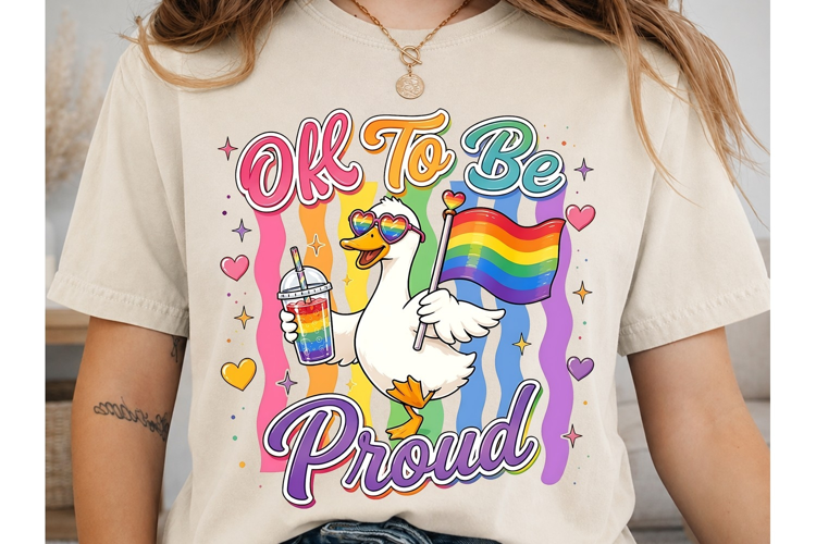 OK To Be Proud PNG Shirt Design