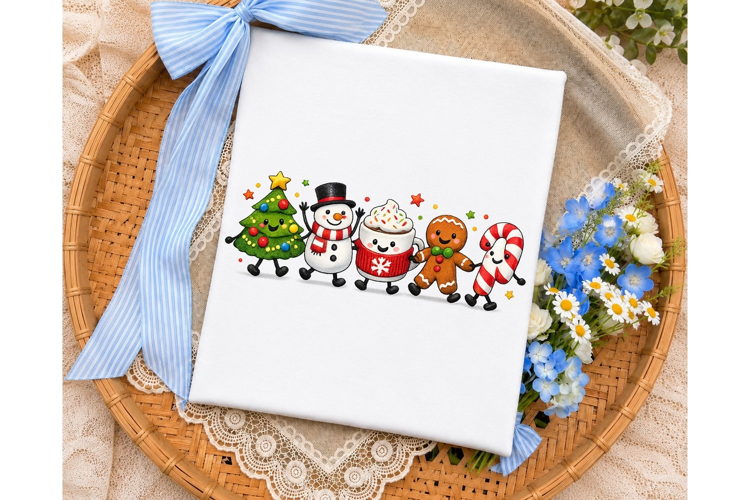 Christmas Friends PNG Sublimation Shirt