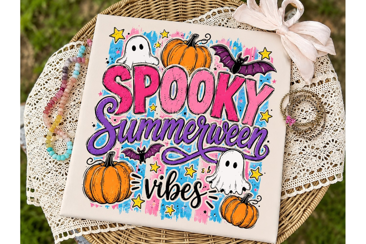 Spooky Summerween Vibes PNG Shirt Design