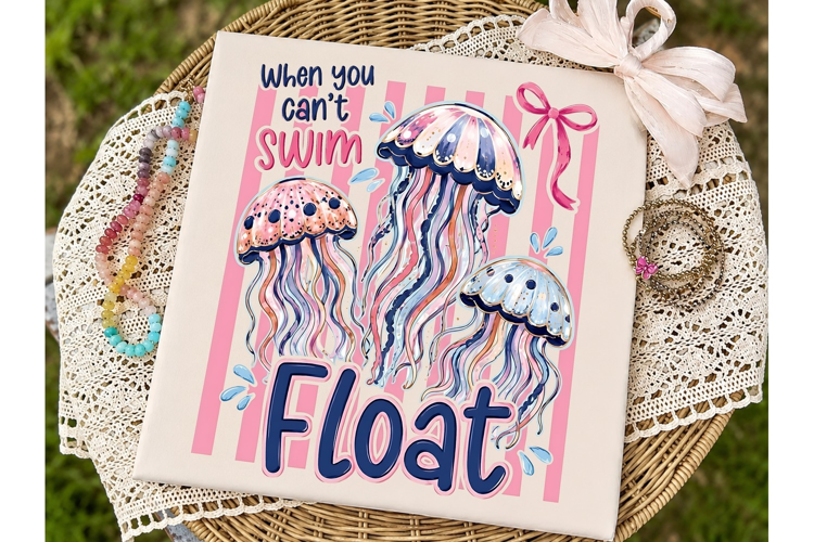 When You Can't Swim Float PNG Sublimatio