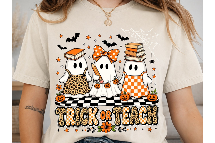 Trick or Treat Ghosts PNG Sublimation De