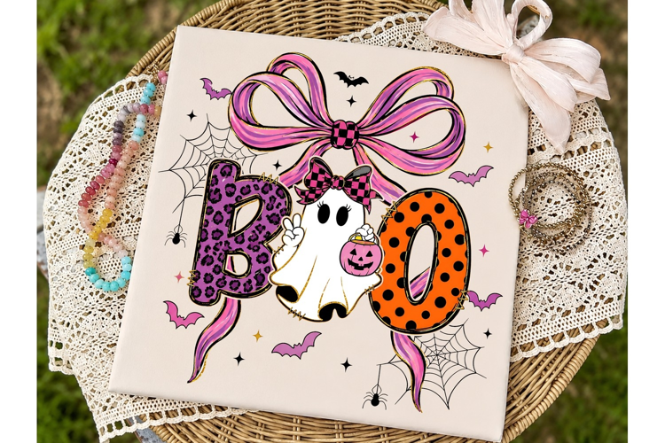 Boo Ghost Halloween PNG Sublimation Shir