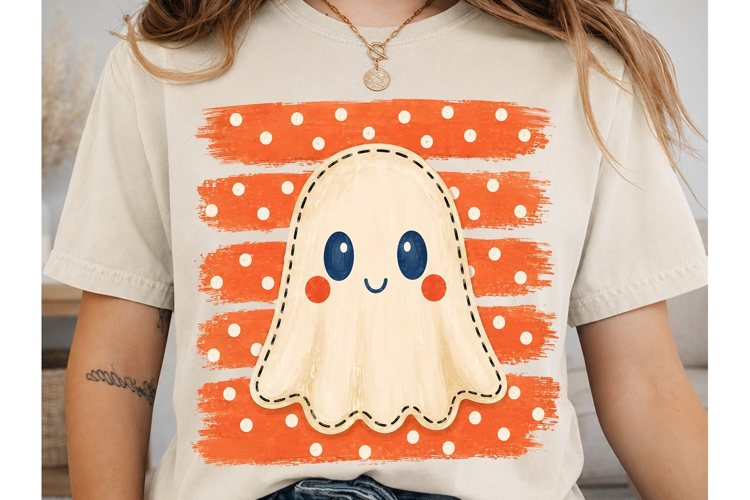 Cute Ghost PNG Sublimation Shirt Design