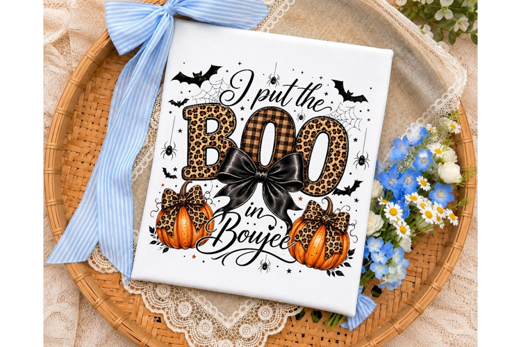 I Put the Boo in Boujee Halloween PNG Sh