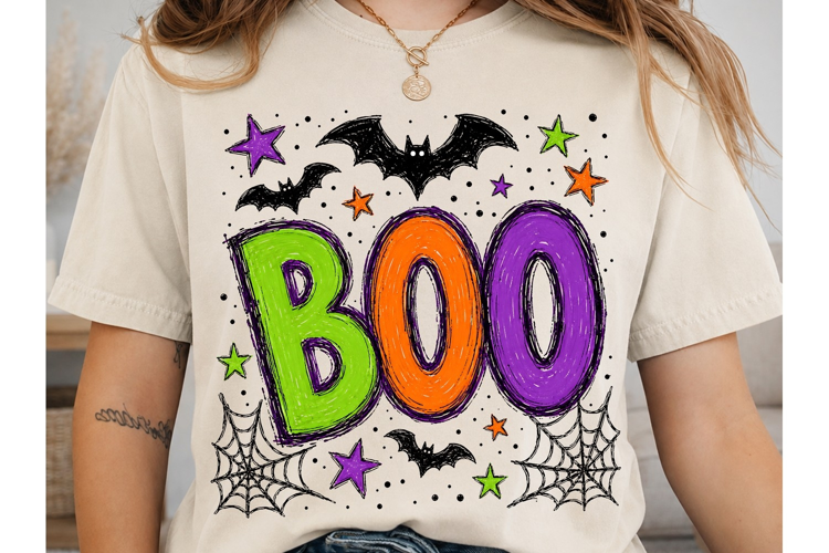 Boo Halloween PNG Sublimation Design
