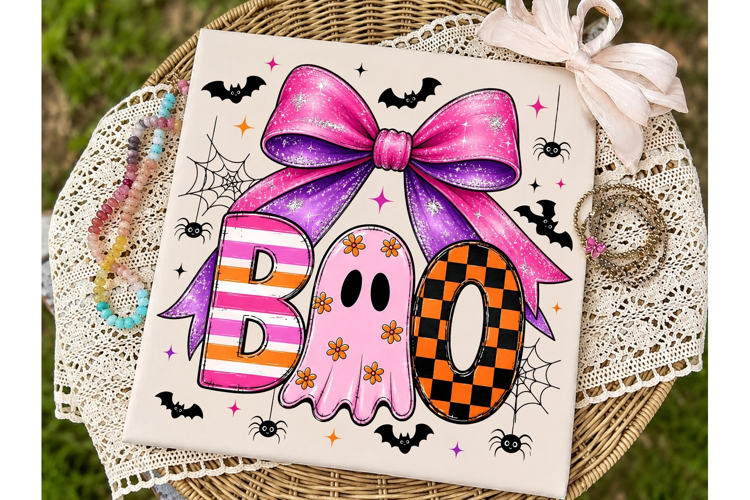 Boo Ghost Halloween PNG Sublimation Desi