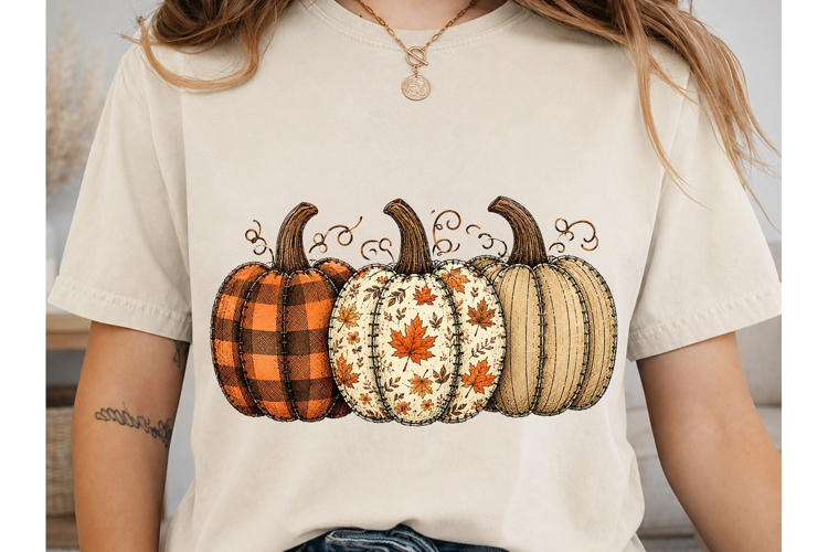 Fall Pumpkins PNG Sublimation Shirt Desi