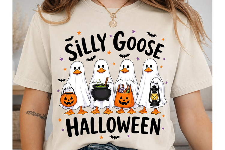 Silly Goose Halloween PNG Sublimation De