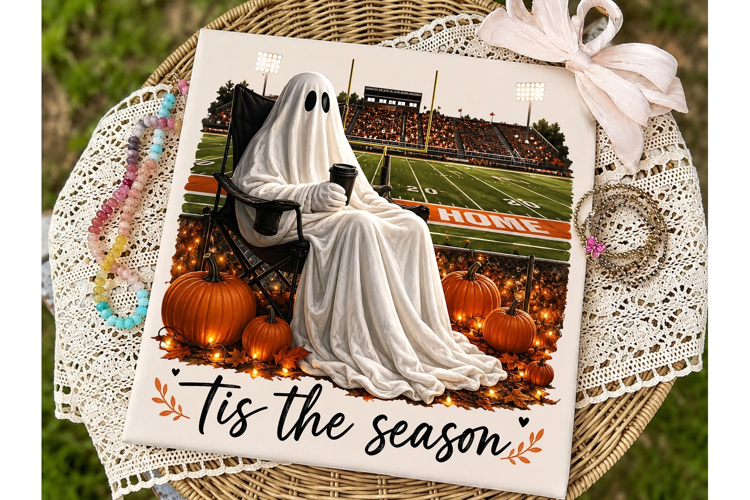 Tis the Season Football Ghost PNG Shirt