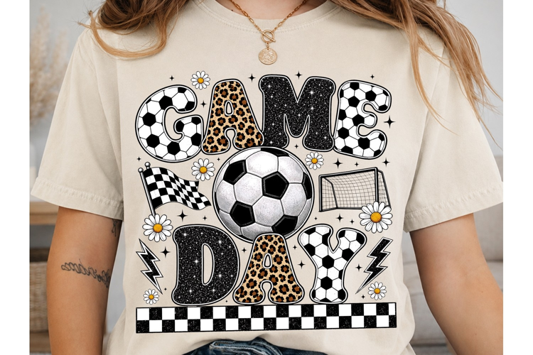 Game Day Soccer PNG Sublimation Design