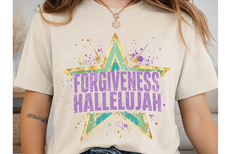 Forgiveness Hallelujah PNG Shirt Design