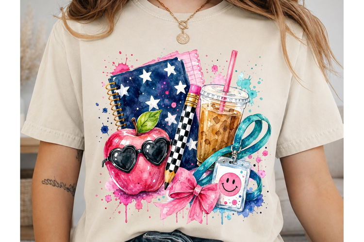 Back to School Vibes PNG Sublimation Shi