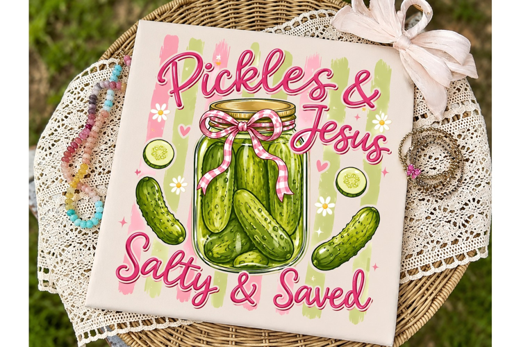 Pickles & Jesus PNG Sublimation Design